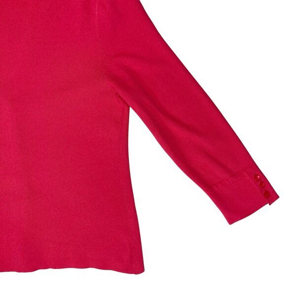 Talbots Cardigan Womens S Dark Pink Classic Academia Smart Casual Preppy Sweater - Picture 7 of 16